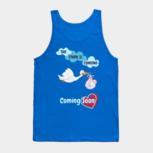 Coming Soon - Women Pregnancy Announcement Tank Top